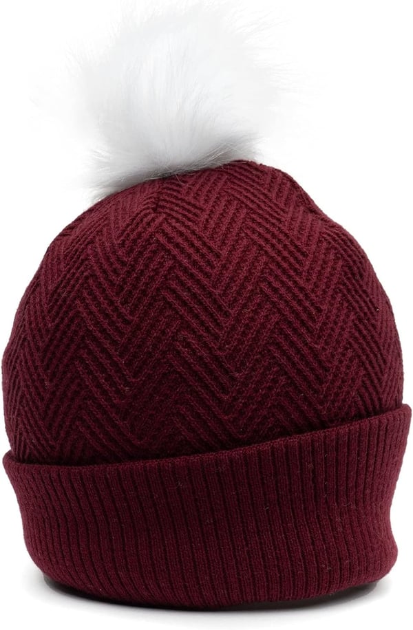 Grunt Style Fleece Lined Maroon Pom Pom Beanie One Size MaroonGrunt Style Fleece Lined Maroon Pom Pom Beanie One Size Maroon