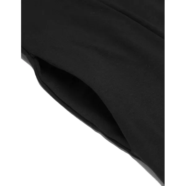 COOFANDY Long Hooded Cardigan Ruffle Shawl Collar Open Front Lightweight Drape Cape Overcoat with Pockets