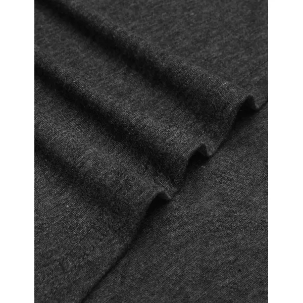 COOFANDY Long Hooded Cardigan Ruffle Shawl Collar Open Front Lightweight Drape Cape Overcoat with Pockets