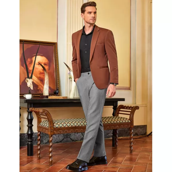COOFANDY Men Classic Fit Dress Pant Casual Flat Front Pant Expandable Waist Suit Pant