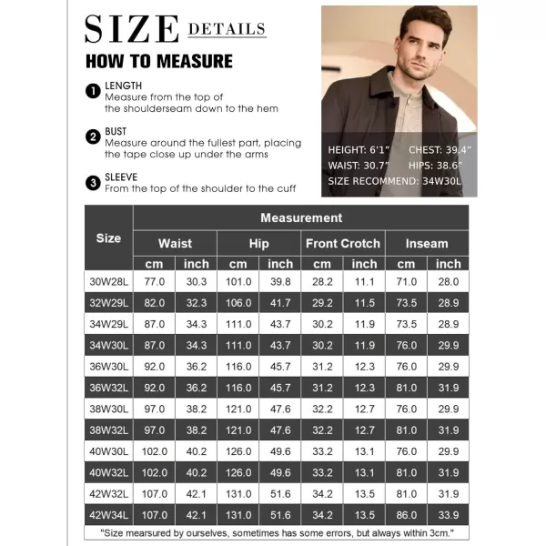 COOFANDY Men Classic Fit Dress Pant Casual Flat Front Pant Expandable Waist Suit Pant