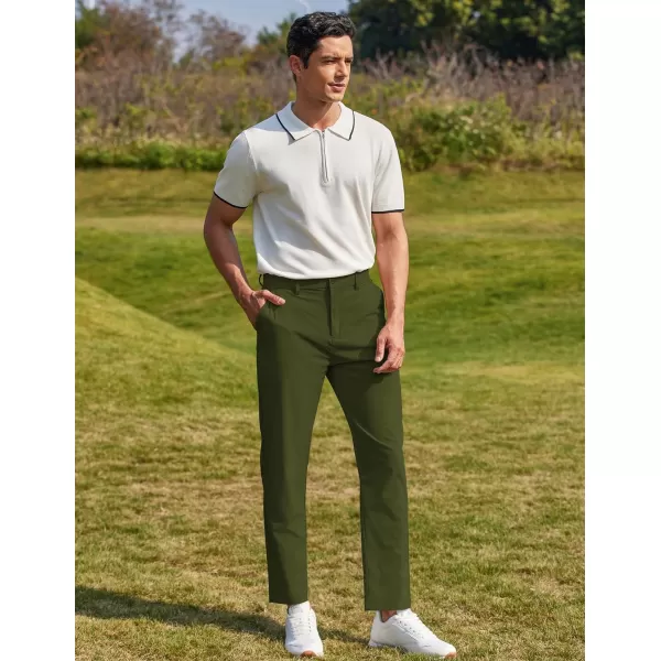 COOFANDY Men Stretch Golf Pants Lightweight Sweatpants Casual Slim Fit Summer Pants