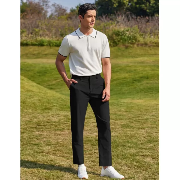 COOFANDY Men Stretch Golf Pants Lightweight Sweatpants Casual Slim Fit Summer Pants