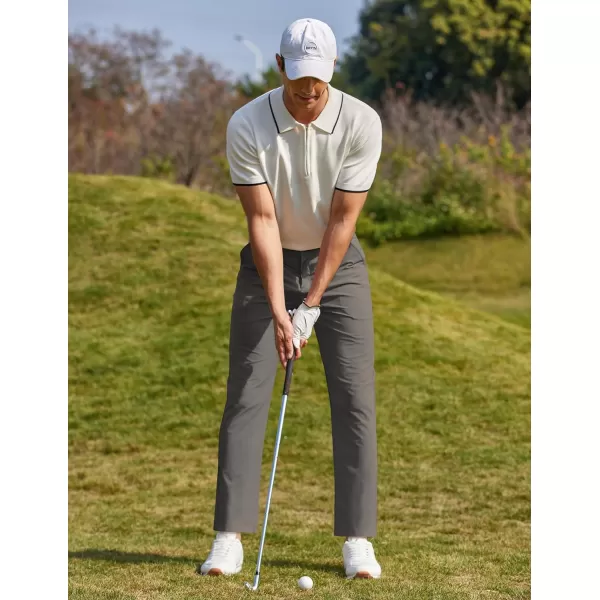 COOFANDY Men Stretch Golf Pants Lightweight Sweatpants Casual Slim Fit Summer Pants
