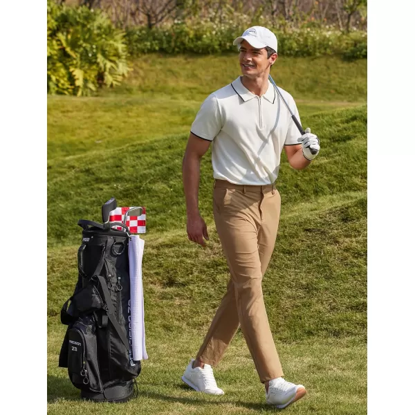 COOFANDY Men Stretch Golf Pants Lightweight Sweatpants Casual Slim Fit Summer Pants