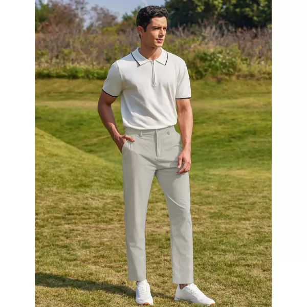 COOFANDY Men Stretch Golf Pants Lightweight Sweatpants Casual Slim Fit Summer Pants