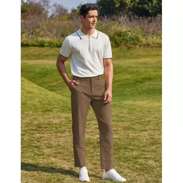 COOFANDY Men Stretch Golf Pants Lightweight Sweatpants Casual Slim Fit Summer Pants