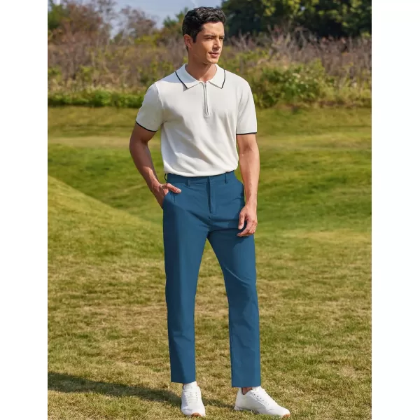 COOFANDY Men Stretch Golf Pants Lightweight Sweatpants Casual Slim Fit Summer Pants