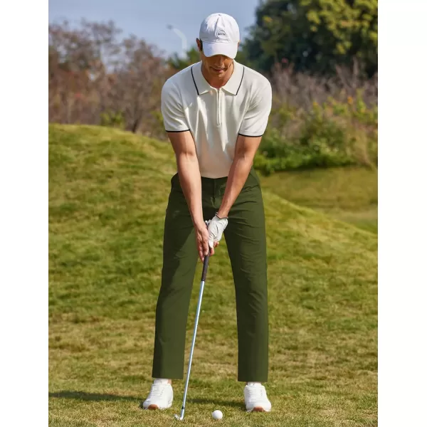 COOFANDY Men Stretch Golf Pants Lightweight Sweatpants Casual Slim Fit Summer Pants