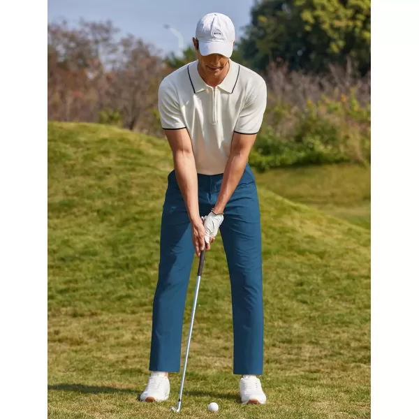 COOFANDY Men Stretch Golf Pants Lightweight Sweatpants Casual Slim Fit Summer Pants