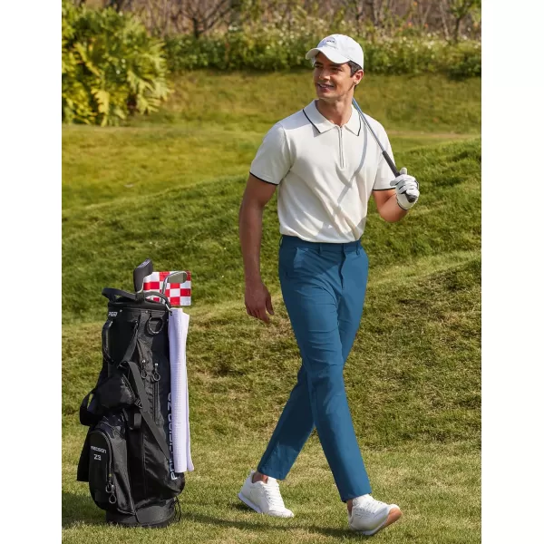 COOFANDY Men Stretch Golf Pants Lightweight Sweatpants Casual Slim Fit Summer Pants