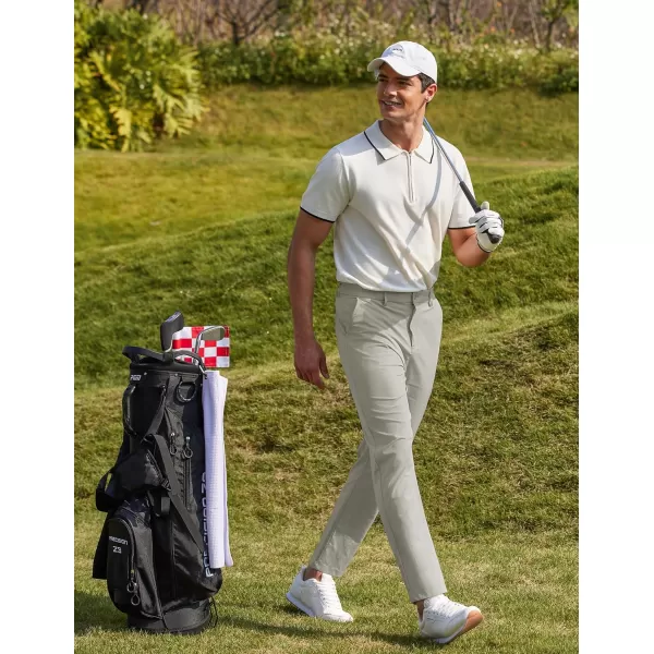 COOFANDY Men Stretch Golf Pants Lightweight Sweatpants Casual Slim Fit Summer Pants