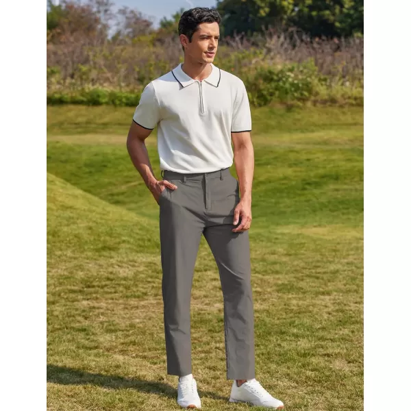 COOFANDY Men Stretch Golf Pants Lightweight Sweatpants Casual Slim Fit Summer Pants
