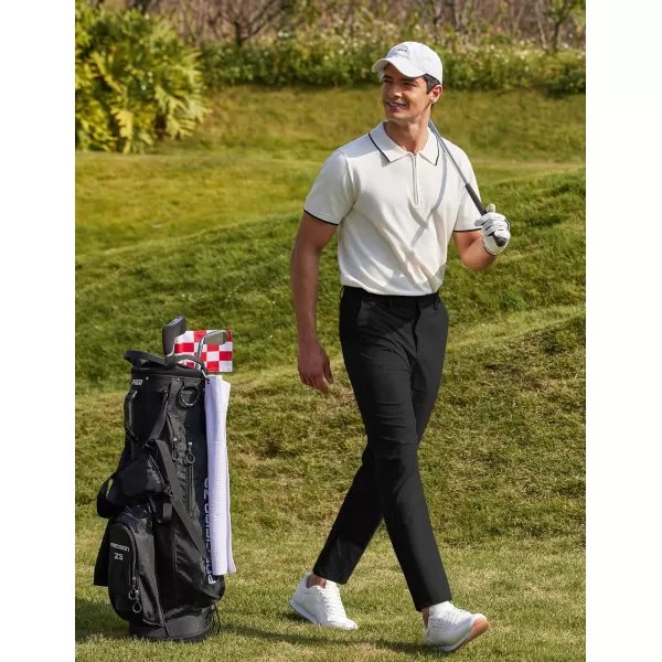 COOFANDY Men Stretch Golf Pants Lightweight Sweatpants Casual Slim Fit Summer Pants