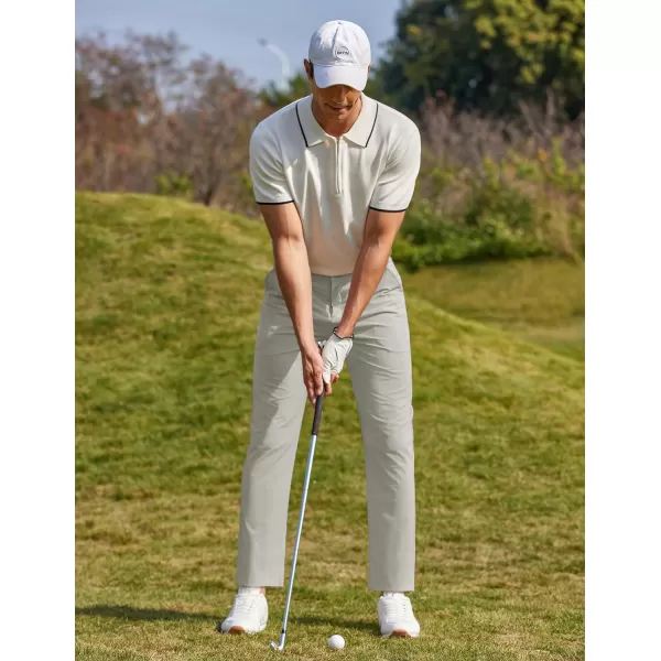COOFANDY Men Stretch Golf Pants Lightweight Sweatpants Casual Slim Fit Summer Pants