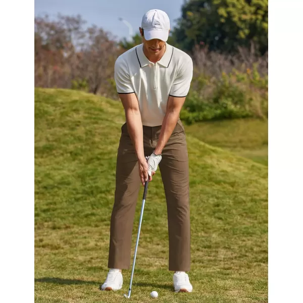 COOFANDY Men Stretch Golf Pants Lightweight Sweatpants Casual Slim Fit Summer Pants
