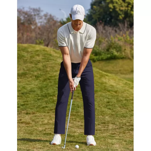 COOFANDY Men Stretch Golf Pants Lightweight Sweatpants Casual Slim Fit Summer Pants