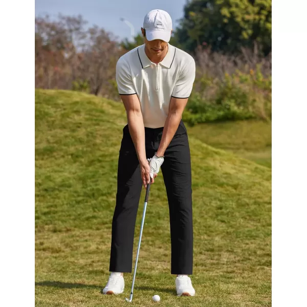 COOFANDY Men Stretch Golf Pants Lightweight Sweatpants Casual Slim Fit Summer Pants