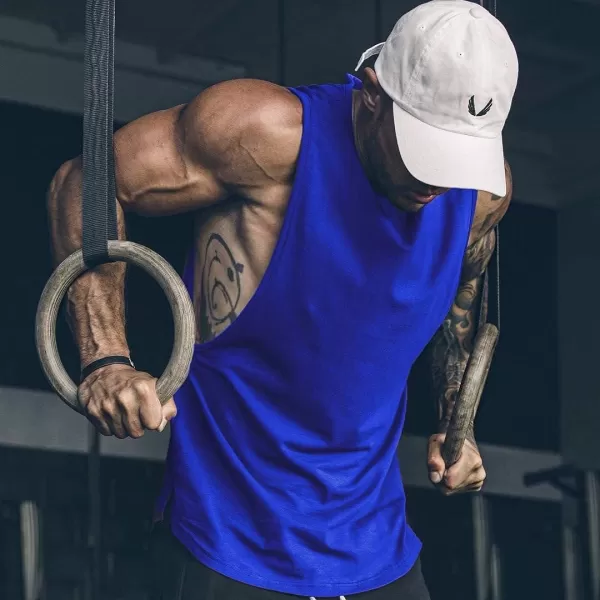 COOFANDY Men Workout Tank Top 2 Pack Gym Bodybuilding Sleeveless Muscle T Shirts)