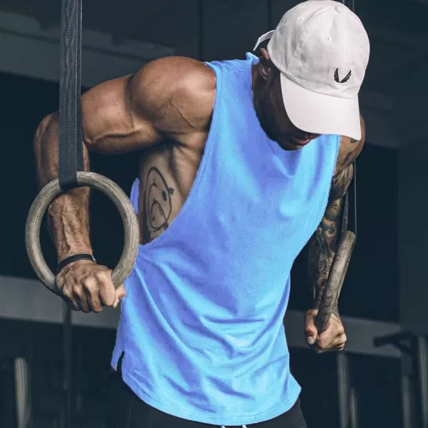 COOFANDY Men Workout Tank Top 2 Pack Gym Bodybuilding Sleeveless Muscle T Shirts)
