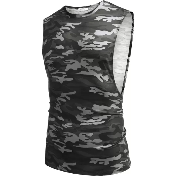 COOFANDY Men Workout Tank Top 2 Pack Gym Bodybuilding Sleeveless Muscle T Shirts