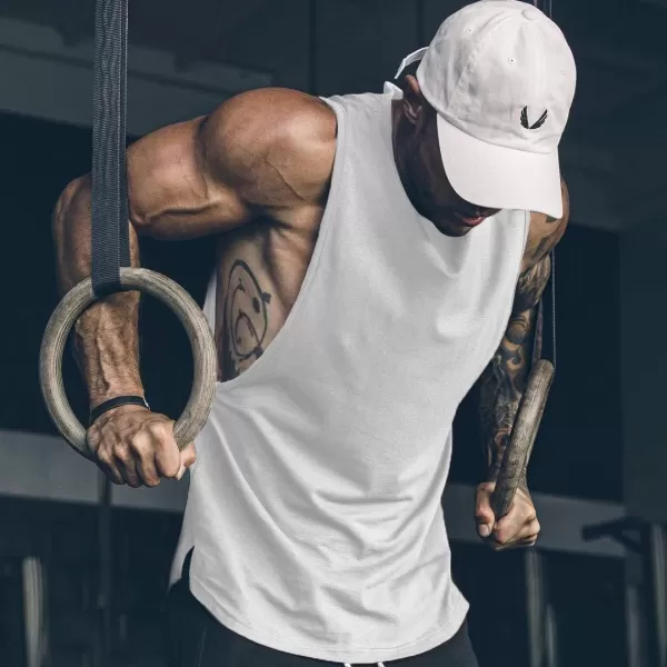 COOFANDY Men Workout Tank Top 2 Pack Gym Bodybuilding Sleeveless Muscle T Shirts)