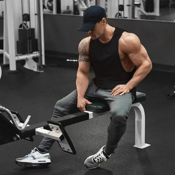 COOFANDY Men Workout Tank Top 2 Pack Gym Bodybuilding Sleeveless Muscle T Shirts)