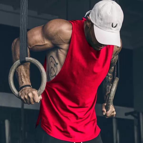 COOFANDY Men Workout Tank Top 2 Pack Gym Bodybuilding Sleeveless Muscle T Shirts)