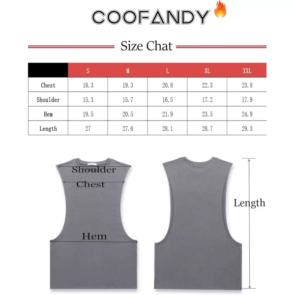 COOFANDY Men Workout Tank Top 2 Pack Gym Bodybuilding Sleeveless Muscle T Shirts