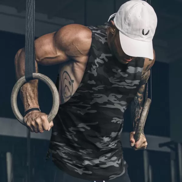 COOFANDY Men Workout Tank Top 2 Pack Gym Bodybuilding Sleeveless Muscle T Shirts