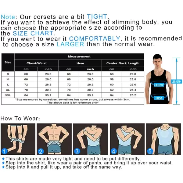 COOFANDY Men's 2 Pack Compression Shirt Slimming Body Shaper Vest Gym Workout Tank Top Sleeveless Abdomen Shapewear