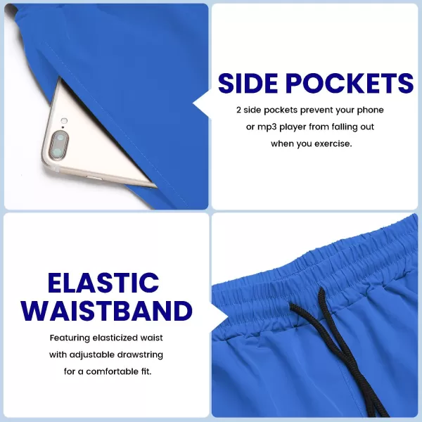 COOFANDY Men's 2 Pack Gym Workout Shorts 7 Inch Quick Dry Athletic Shorts Lightweight Running Shorts with Pockets