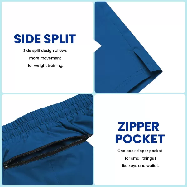 COOFANDY Men's 2 Pack Gym Workout Shorts 7 Inch Quick Dry Athletic Shorts Lightweight Running Shorts with Pockets