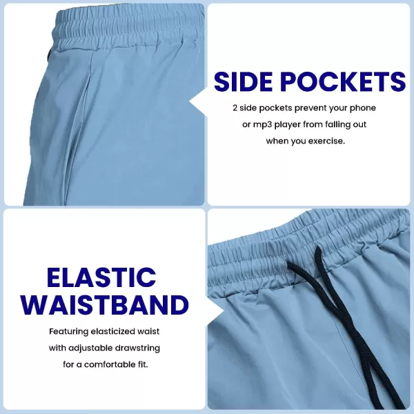 COOFANDY Men's 2 Pack Gym Workout Shorts 7 Inch Quick Dry Athletic Shorts Lightweight Running Shorts with Pockets