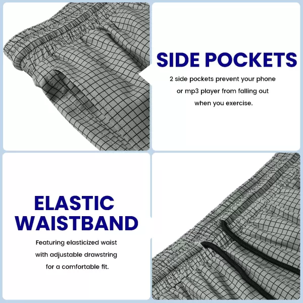 COOFANDY Men's 2 Pack Gym Workout Shorts 7 Inch Quick Dry Athletic Shorts Lightweight Running Shorts with Pockets