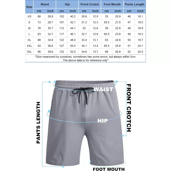 COOFANDY Men's 2 Pack Gym Workout Shorts 7 Inch Quick Dry Athletic Shorts Lightweight Running Shorts with Pockets