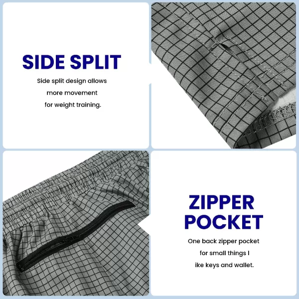 COOFANDY Men's 2 Pack Gym Workout Shorts 7 Inch Quick Dry Athletic Shorts Lightweight Running Shorts with Pockets