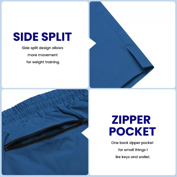 COOFANDY Men's 2 Pack Gym Workout Shorts 7 Inch Quick Dry Athletic Shorts Lightweight Running Shorts with Pockets