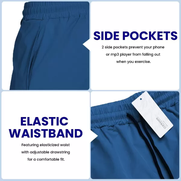 COOFANDY Men's 2 Pack Gym Workout Shorts 7 Inch Quick Dry Athletic Shorts Lightweight Running Shorts with Pockets