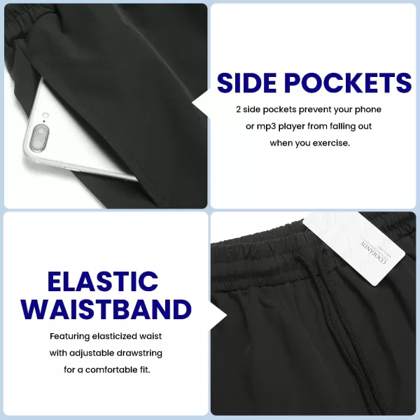 COOFANDY Men's 2 Pack Gym Workout Shorts 7 Inch Quick Dry Athletic Shorts Lightweight Running Shorts with Pockets