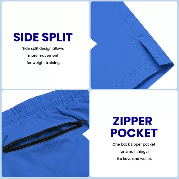 COOFANDY Men's 2 Pack Gym Workout Shorts 7 Inch Quick Dry Athletic Shorts Lightweight Running Shorts with Pockets