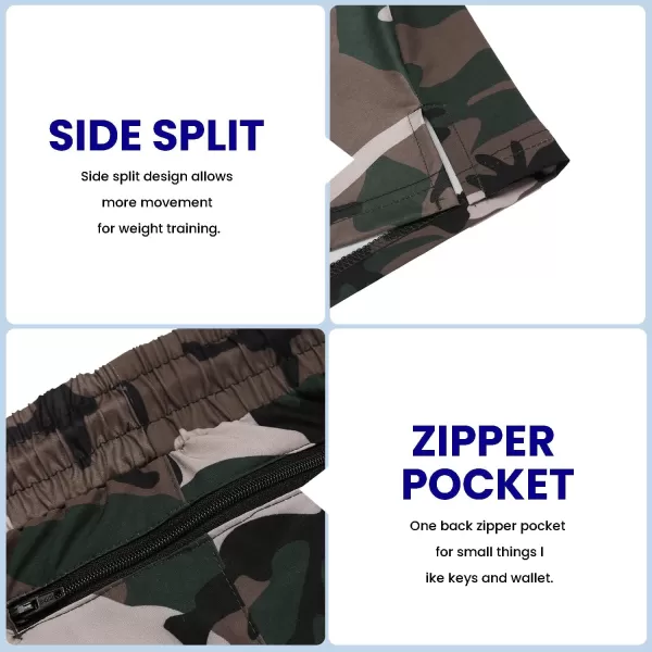 COOFANDY Men's 2 Pack Gym Workout Shorts 7 Inch Quick Dry Athletic Shorts Lightweight Running Shorts with Pockets