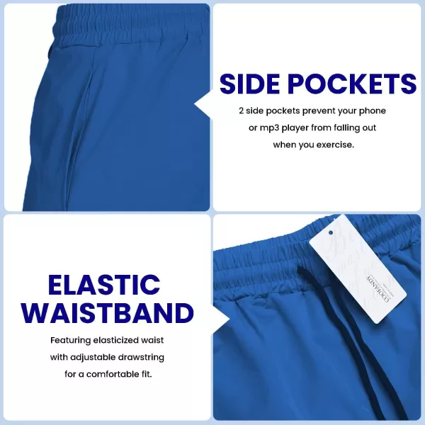 COOFANDY Men's 2 Pack Gym Workout Shorts 7 Inch Quick Dry Athletic Shorts Lightweight Running Shorts with Pockets