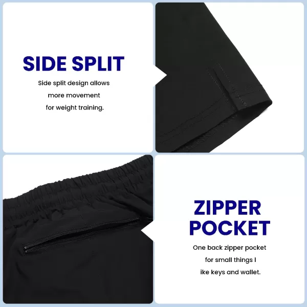 COOFANDY Men's 2 Pack Gym Workout Shorts 7 Inch Quick Dry Athletic Shorts Lightweight Running Shorts with Pockets)