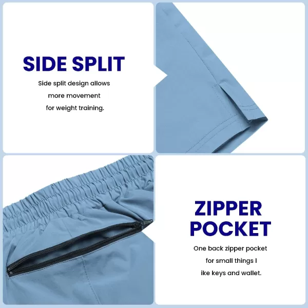 COOFANDY Men's 2 Pack Gym Workout Shorts 7 Inch Quick Dry Athletic Shorts Lightweight Running Shorts with Pockets