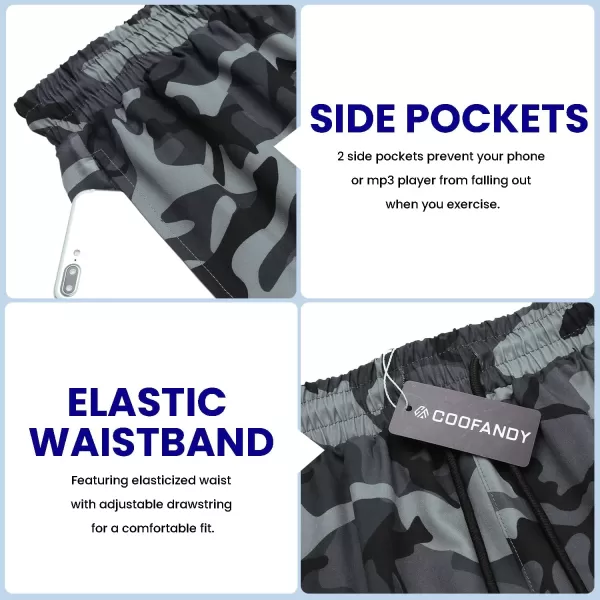 COOFANDY Men's 2 Pack Gym Workout Shorts 7 Inch Quick Dry Athletic Shorts Lightweight Running Shorts with Pockets
