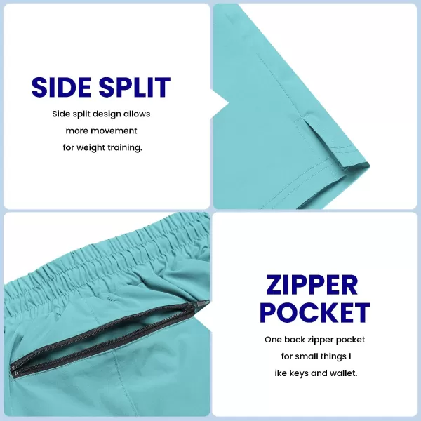 COOFANDY Men's 2 Pack Gym Workout Shorts 7 Inch Quick Dry Athletic Shorts Lightweight Running Shorts with Pockets