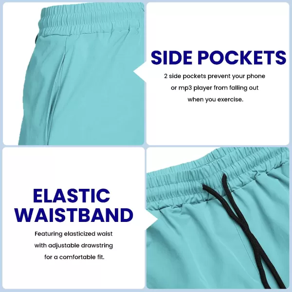 COOFANDY Men's 2 Pack Gym Workout Shorts 7 Inch Quick Dry Athletic Shorts Lightweight Running Shorts with Pockets