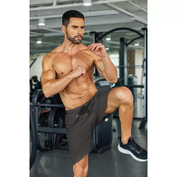 COOFANDY Men's 2 Pack Gym Workout Shorts Athletic Training Running Shorts Fitted Weightlifting Bodybuilding Shorts