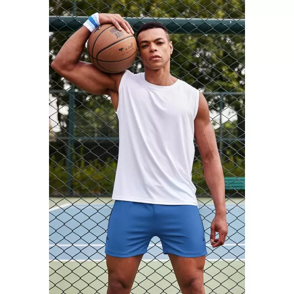 COOFANDY Men's 2 Pack Gym Workout Shorts Mesh Lightweight Bodybuilding Pants Training Running Sports Jogger with Pockets